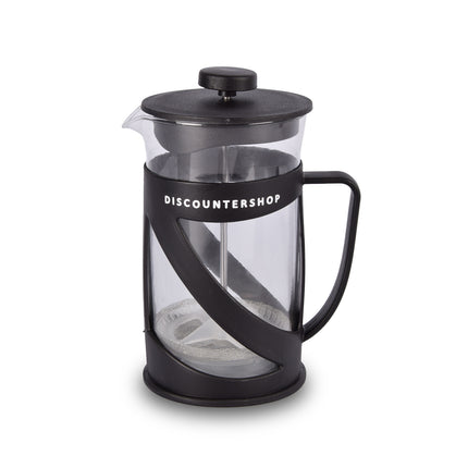 Koffie en theezetapparaat | zwart&transparente | 600 ml | kunststof & glas | Theemachine | Theemaker | 17cm*9cm