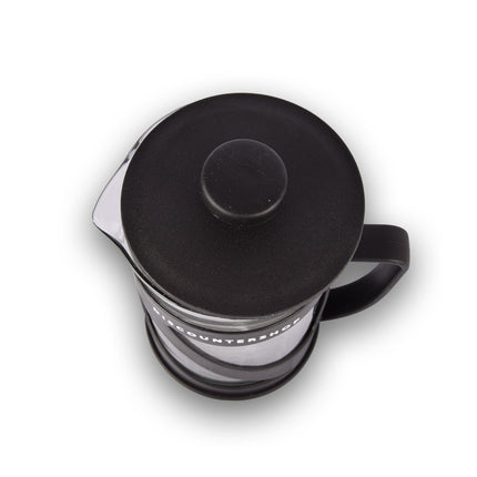 Koffie en theezetapparaat | zwart&transparente | 600 ml | kunststof & glas | Theemachine | Theemaker | 17cm*9cm