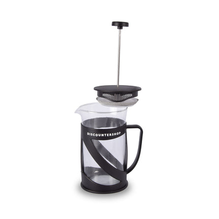 Koffie en theezetapparaat | zwart&transparente | 600 ml | kunststof & glas | Theemachine | Theemaker | 17cm*9cm
