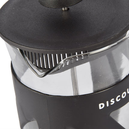 Koffie en theezetapparaat | zwart&transparente | 600 ml | kunststof & glas | Theemachine | Theemaker | 17cm*9cm
