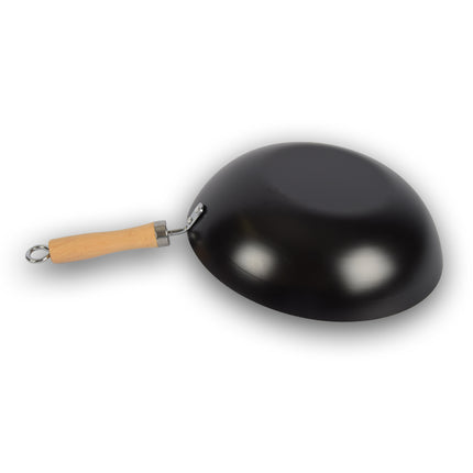 Koekenpan | RVS koekenpan | anti aanbaklaag | houten handvat | Keramische koekenpan | inductie kookplaat | 48cm*30cm
