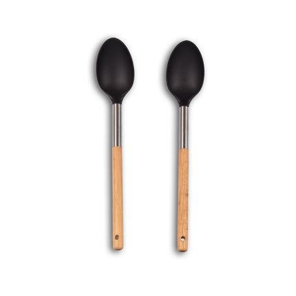 2stuks opschepleppels | Soeplepel | zwart&beige | opscheplepel | Keukengerei | Sauslepel | 34cm*6.5cm