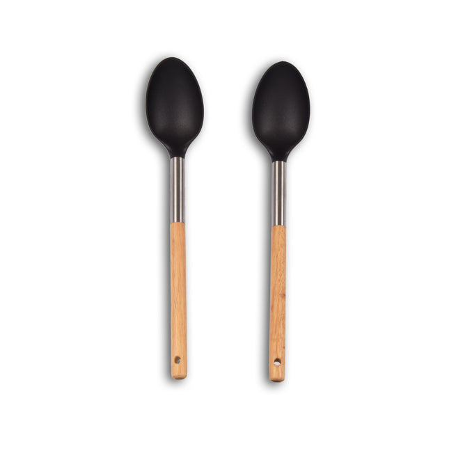 2stuks opschepleppels | Soeplepel | zwart&beige | opscheplepel | Keukengerei | Sauslepel | 34cm*6.5cm