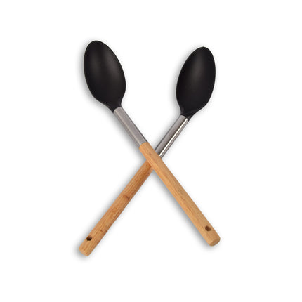 2stuks opschepleppels | Soeplepel | zwart&beige | opscheplepel | Keukengerei | Sauslepel | 34cm*6.5cm