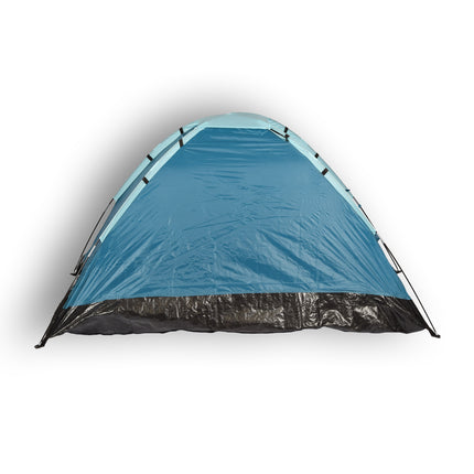 Compacte Blauwe Koepeltent voor Kamperen - Opblaasbare Kampeertent voor 2 Personen | Polyester | Lichtgewicht en Draagbaar