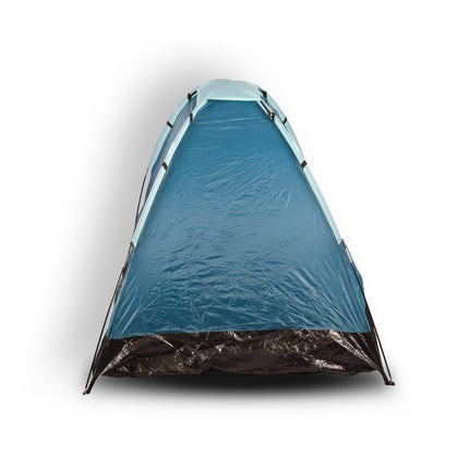 Compacte Blauwe Koepeltent voor Kamperen - Opblaasbare Kampeertent voor 2 Personen | Polyester | Lichtgewicht en Draagbaar