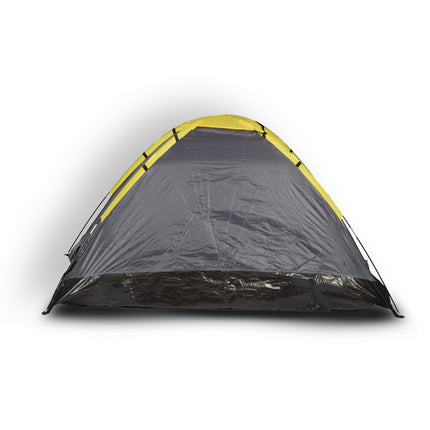 Compacte grijs Koepeltent voor Kamperen - Opblaasbare Kampeertent voor 2 Personen | Polyester | Lichtgewicht en Draagbaar