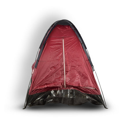 Compacte rood Koepeltent voor Kamperen - Opblaasbare Kampeertent voor 2 Personen | Polyester | Lichtgewicht en Draagbaar