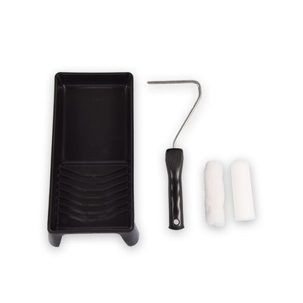 Verfroller | Muurverfroller | zwart & wit | Verfkwasten | 185g | Structuurroller | Schuimroller | 29cm*6.5cm*14cm 