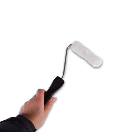 Verfroller | Muurverfroller | zwart & wit | Verfkwasten | 185g | Structuurroller | Schuimroller | 29cm*6.5cm*14cm 
