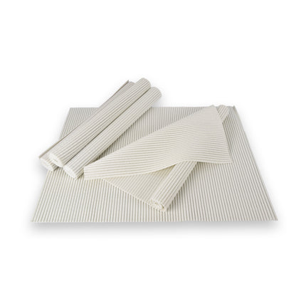 Antislipmat Keukenlades - Set van 5 - Wit - Kunststof - Afmetingen 65cm x 90cm - Gripmat - Placemat