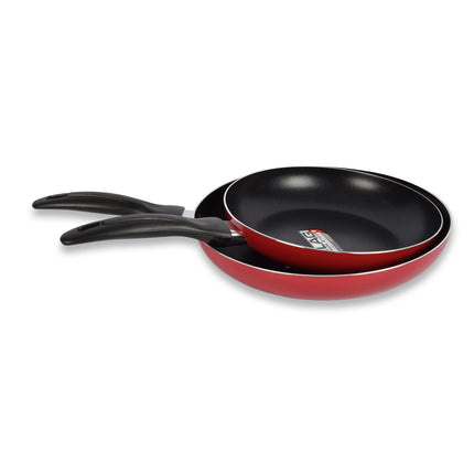 Koekenpan | anti aanbaklaag | rood | RVS koekenpan | Keramische koekenpan | PFOA FREE | Wokpan | 43cm*24cm*5cm 
