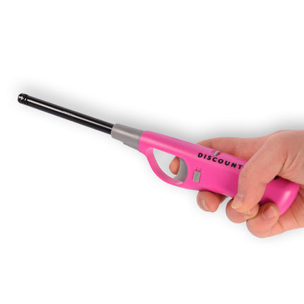 Gasaansteker -Aanstekers 26 cm – Kinderslot – Verstelbare vlam-Gasaansteker voor Kaarsen, BBQ en Keuken –Blauw&Roze