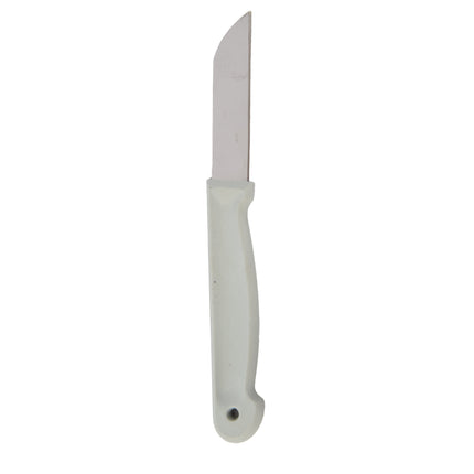 Koksmessen en Keukenmessen Schilmesjes Set - Roestvrij Staal en Plastic - Wit - Afmetingen: 16x1x0.8cm - 3x10 Stuks