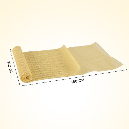Set van 2 | Antislipmat | Keukenlades | geel/beige | Rubberen antislipmat | Synthetisch rubber | Gripmat | 150cm*30cm 