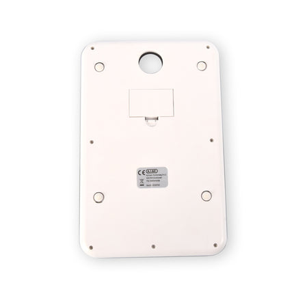 Stijlvolle Digitale Keukenweegschaal - Wit RVS/Glas - 2g-5kg Meetbereik - Batterijen Inbegrepen