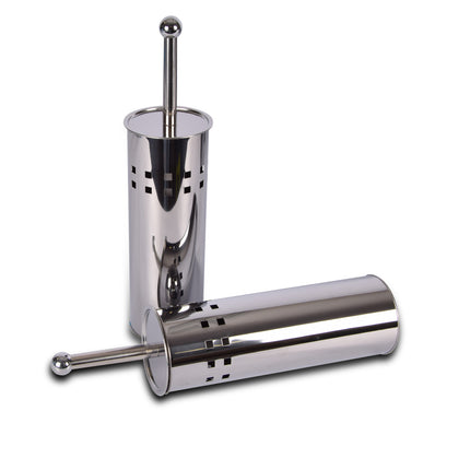 Toiletborstel | Met Houder | 9.5x9.5x38cm | 2 Stuks | WC borstel | Badkameraccessoires | Toiletborstelset