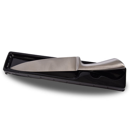 Klassiek Koksmes in Roestvrijstaal - Zilver - Geïntegreerde Handgreep - Lemmet 3.35 cm - Afmetingen 2x33.50 cm