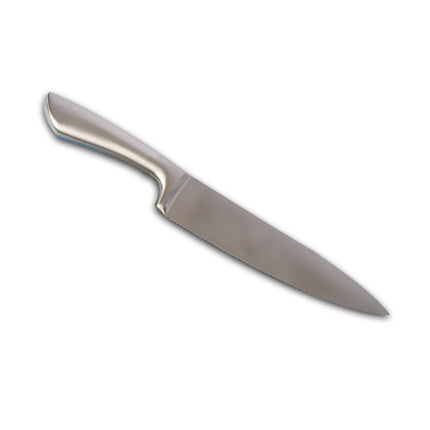 Klassiek Koksmes in Roestvrijstaal - Zilver - Geïntegreerde Handgreep - Lemmet 3.35 cm - Afmetingen 2x33.50 cm