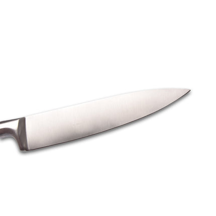 Klassiek Koksmes in Roestvrijstaal - Zilver - Geïntegreerde Handgreep - Lemmet 3.35 cm - Afmetingen 2x33.50 cm