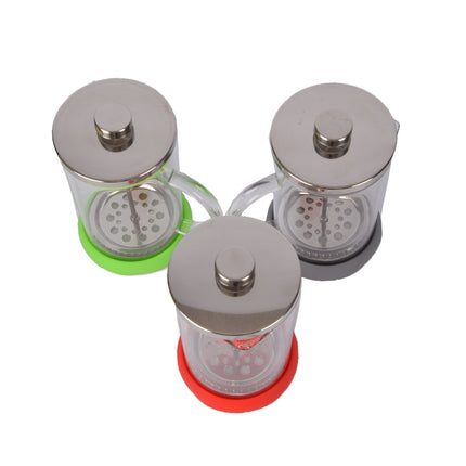 Schitterende Rode Cafetière - Glas | BPA-vrij | Geschikt voor de Vaatwasser | 9x5 cm, 0.39 kg | Inhoud: 800ml