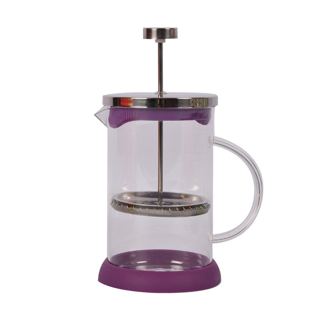 Paarse Cafetière - Koffiemaker van Glas | BPA-vrij, Vaatwasser Veilig | 9x5 cm, 0.39 kg