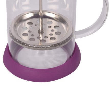 Paarse Cafetière - Koffiemaker van Glas | BPA-vrij, Vaatwasser Veilig | 9x5 cm, 0.39 kg