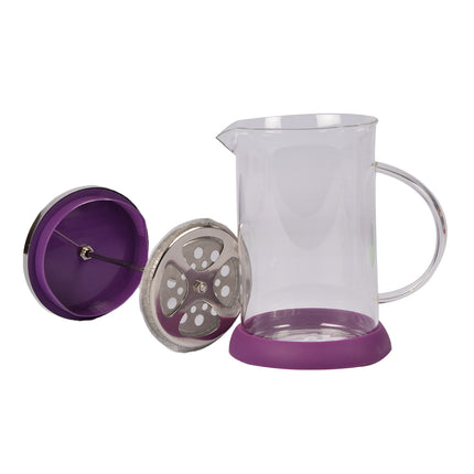 Paarse Cafetière - Koffiemaker van Glas | BPA-vrij, Vaatwasser Veilig | 9x5 cm, 0.39 kg