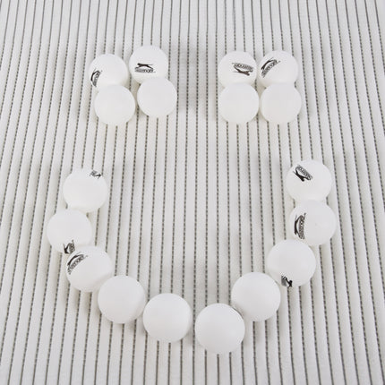 Witte Kunststof Tafeltennisballen Set - 18 stuks - Hoogwaardige Kwaliteit - Diameter 4cm - Gewicht 84g