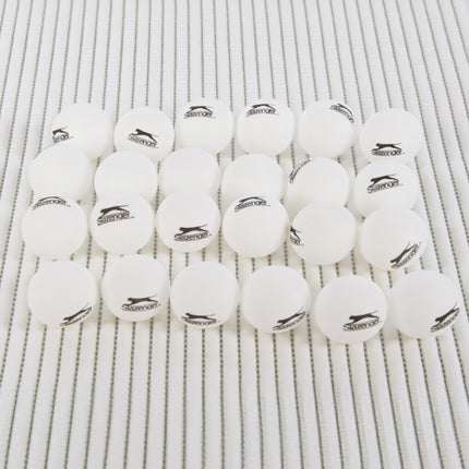 Set van 24 Witte Kunststof Tafeltennisballen - Hoogwaardige Kwaliteit - Diameter 4cm - Gewicht 107g