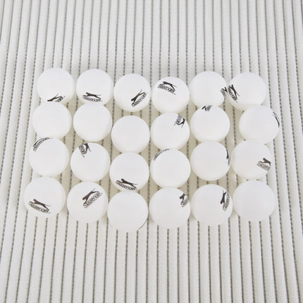 Set van 24 Witte Kunststof Tafeltennisballen - Hoogwaardige Kwaliteit - Diameter 4cm - Gewicht 107g