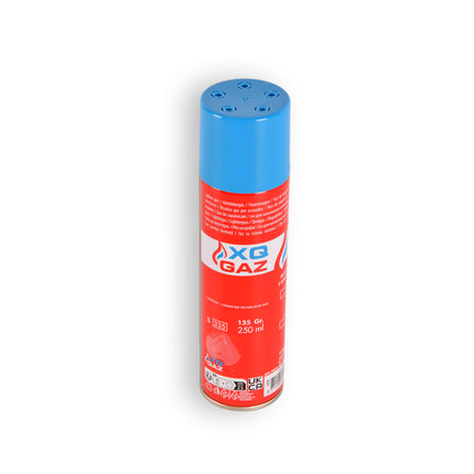 1Stuks | Aanstekergas | Butaan Gasfles | Rood & Blauw | Gasvulling | Navulgas | 250 ml Met 5 Adapters