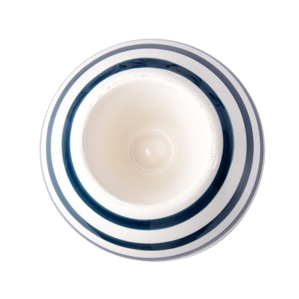 Luxe Blauwe Aardewerken Asbakken - Set van 4 - Geschikt voor Binnen & Buiten - 7.5cm Hoogte - 14cm Diameter