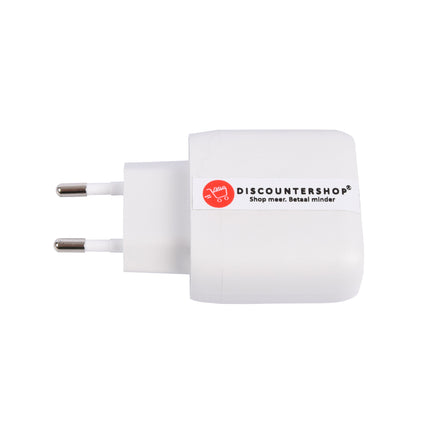 Witte Compacte 45W USB-C Oplader met 2m USB-C Kabel - Lichtgewicht en Milieuvriendelijk - Supersnel opladen