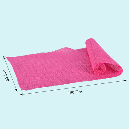 1x | Antislipmat | Keukenlades | Roze | Rubberen antislipmat | Synthetisch rubber | 85g | Gripmat | 150cm*30cm 