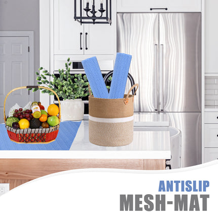 1x | Antislipmat | Keukenlades | blauw | Rubberen antislipmat | Synthetisch rubber | 84g | Gripmat | 150cm*30cm 