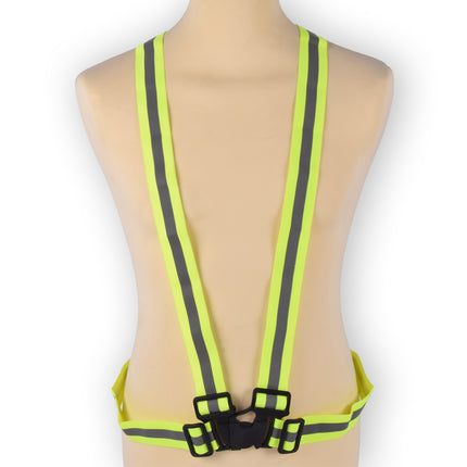 1x Veiligheidsvest - Fluorescerend, Reflecterend, Werkvest - Groen - 100% Polyester - One Size - Tops - 140g