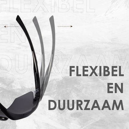 Sport Zonnebril Heren - Smoke Lenzen - UV-bescherming - TR90 Montuur - Retro Design - Sportbril Accessoires
