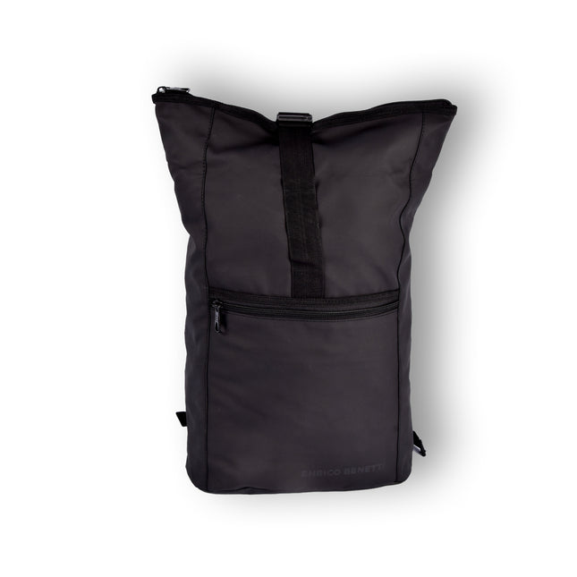 Stijlvolle Zwarte Rugzak - Enrico Benetti | Outdoor Rugtas - 14L Volume - Laptopvak - Verstelbare Schouderbanden