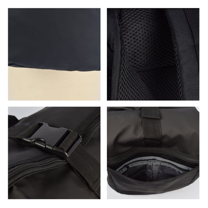 Stijlvolle Zwarte Rugzak - Enrico Benetti | Outdoor Rugtas - 14L Volume - Laptopvak - Verstelbare Schouderbanden