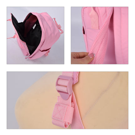 Exclusieve Kinderrugzak - Roze Schooltas - Met Tabletvak - 21cm x 10cm x 30cm - Reversed Polyester 