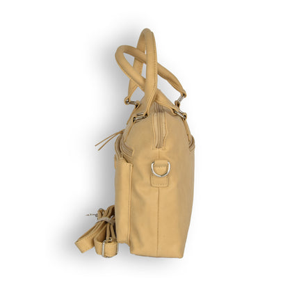 Stijlvolle beige Business Tas van Polyester - Laptoprugzak met 5 Liter Capaciteit | 30cm x 8cm x 23cm