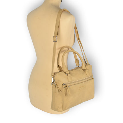Stijlvolle beige Business Tas van Polyester - Laptoprugzak met 5 Liter Capaciteit | 30cm x 8cm x 23cm