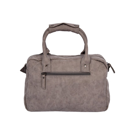 Grijze Schoudertas, Crossbody Tas en Handtas - Bicky Bernard - 28x11x23cm - Voor elke Gelegenheid