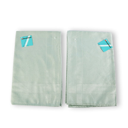 2 stuks - Glazendoek in Groen | Hoogwaardige Polierdoek en Poleerdoek - Glasdoek Spiegelau | 67cm x 41cm
