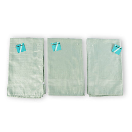 3 stuks - Glazendoek in Groen | Hoogwaardige Polierdoek en Poleerdoek - Glasdoek Spiegelau | 67cm x 41cm