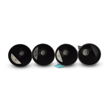 4x Zwarte Trechterset | 2-in-1 flexibel | met uitneembaar filter | geschikt voor olie en brandstof | 17cm*14cm 
