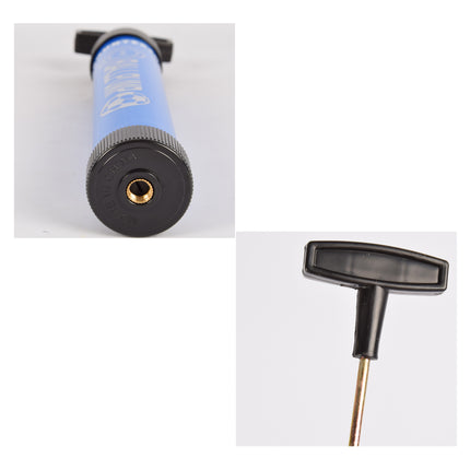 Hoogwaardige Ballenpomp - Luchtpomp voor Voetbal - Handpomp voor Ballen - Inflator -  blauw - Plastic -  Lichtgewicht