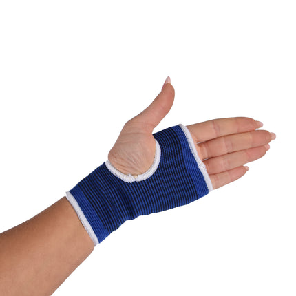 Geavanceerde Polsbandage en Polsbrace voor Uitstekende Polsondersteuning - Blauwe Sportbrace | Maat M | 8.5 cm x 13.5 cm x 13.5 cm