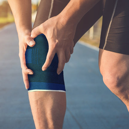 Hoogwaardige Kuitbandage voor Comfortabele Ondersteuning - Blauw - Maat M - Lichtgewicht Kuitbandage